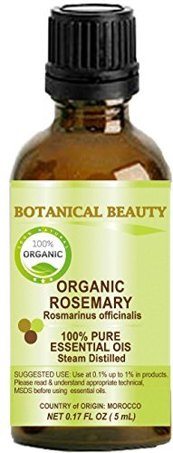 Organic ROSEMARY Essential Oil. 100% Pure Therapeutic Grade, Premium Quality, Undiluted, Steam...