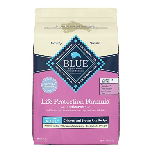 Blue Buffalo Life Protection Formula Natural Adult Small Breed Dry Dog Food, Chicken and Brown Rice...
