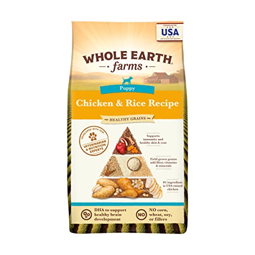 Whole Earth Farms Healthy Grains Dry Puppy Food, Chicken and Rice Recipe - 25 lb Bag