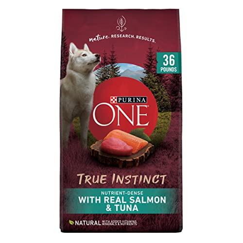 Purina ONE High Protein, Natural Dry Dog Food, True Instinct With Real Salmon & Tuna - 36 lb. Bag