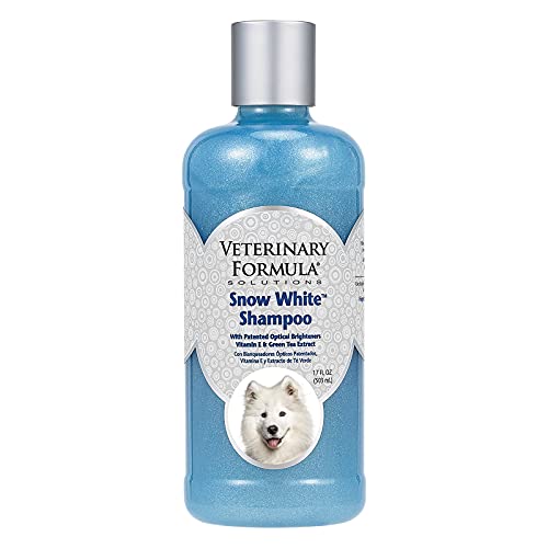 Veterinary Formula Solutions Snow White Shampoo for Dogs and Cats, 17 oz – Safely Remove Stains...