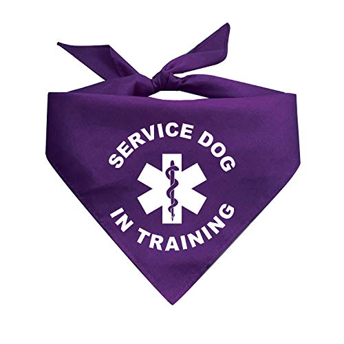Service Dog in Training Printed Dog Bandana (Assorted Colors)
