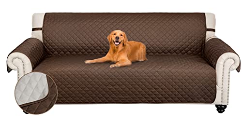RHF Reversible Sofa Cover, Couch Covers for Dogs, Couch Covers for 3 Cushion Couch, Couch Covers for...