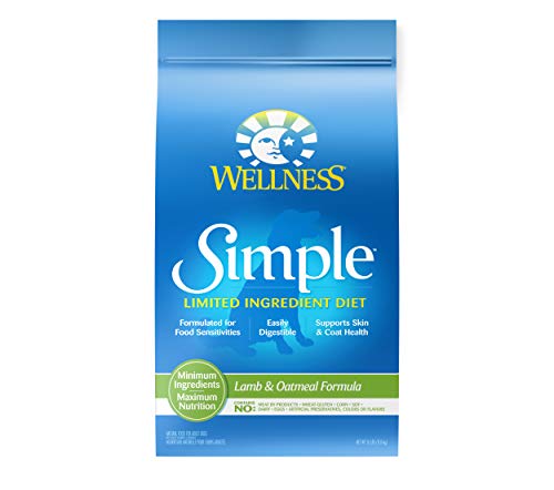 Wellness Simple Natural Limited Ingredient Dry Dog Food, Lamb and Oatmeal Recipe, 26-Pound Bag