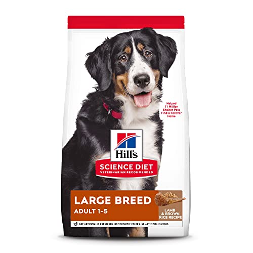 Hill's Science Diet Dry Dog Food, Adult 1-5, Large Breed, Lamb Meal & Rice Recipe, 33 lb. Bag