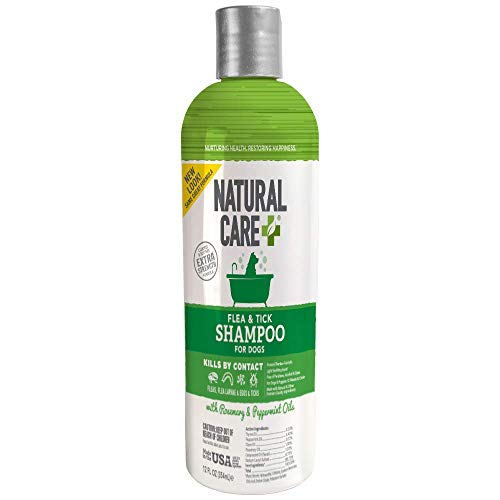 Natural Care Flea and Tick Dog Shampoo | Flea Treatment for Dogs | Flea Killer with Certified...