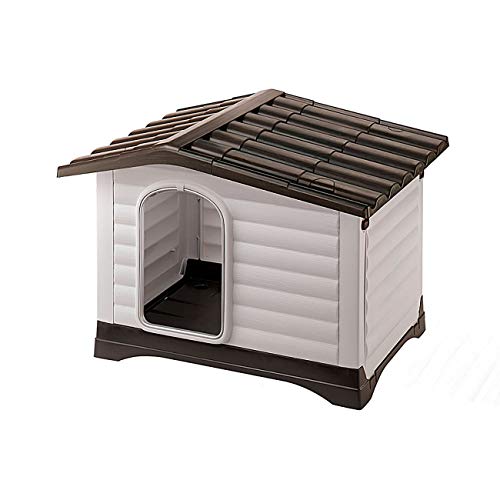 Ferplast DogVilla Dog House, Ideal for Small Dog Breeds; Dog House Measures 28.74 x 23.23 x 20.87...