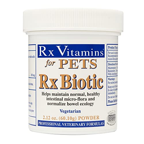 Rx Biotic for Pets 2.12 oz Powder - Professional Veterinary Formulas - Hypoallergenic & Vegetarian