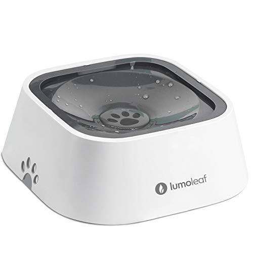 LumoLeaf Dog Water Bowl, Dog Bowl No-Spill Pet Water Bowl 35oz, Slow Water Feeder Dog Bowl, Vehicle...
