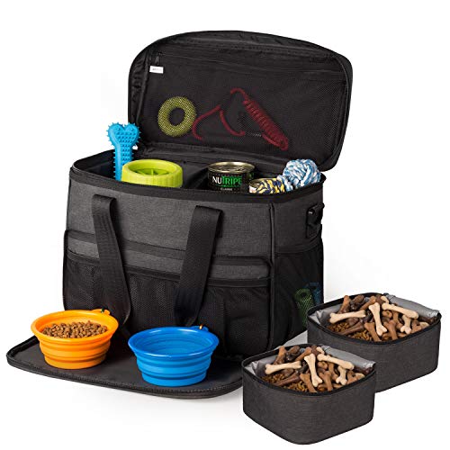 Hilike Pet Travel Bag for Dog&Cat -Weekend Tote Organizer Bag for Dogs Travel -Incudes1 * Dog Tote...