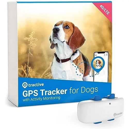 tractive GPS Tracker for Dogs - Waterproof, GPS Location & Smart Pet Activity Tracker, Unlimited...