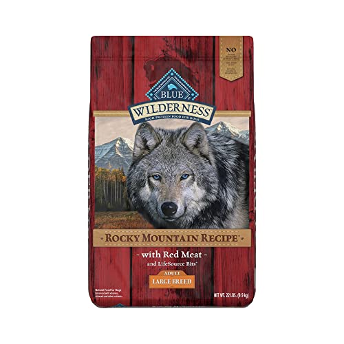 Blue Buffalo Wilderness Rocky Mountain Recipe High Protein, Natural Adult Large Breed Dry Dog Food,...