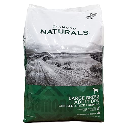 DIAMOND NATURALS Dry Food for Adult Dogs, Large Breed 60+ Chicken Formula, 40 Pound Bag, 40 lb...