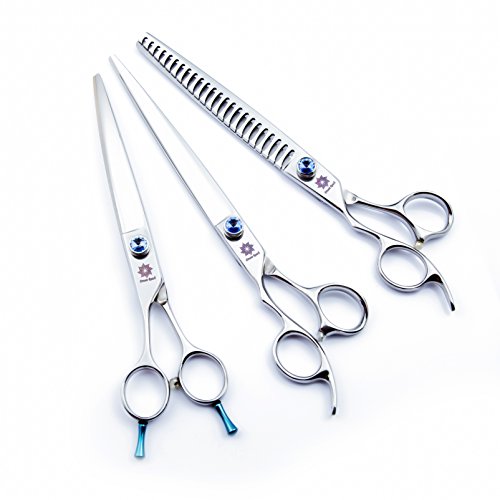 Dream Reach 8.0'' Titanium Professional Lefty Pet Grooming Scissors Set,Straight & Thinning & Curved...