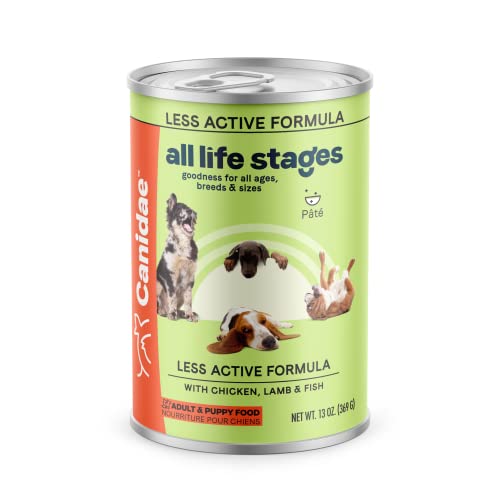 Canidae All Life Stages Premium Wet Dog Food for Less Active Dogs, Chicken, Lamb and Fish Formula,...