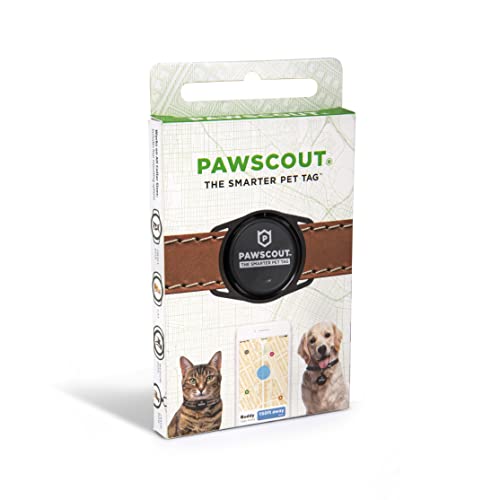 Pawscout Smarter Pet Tag (Version 2.5) for Cats & Dogs, Nearby Bluetooth Pet Tracking (not GPS),...