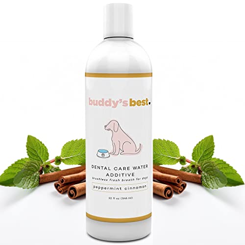 Buddy's Best, Dog Breath Freshener Water Additive - Dog Mouthwash for Dogs with Bad Breath, Healthy...
