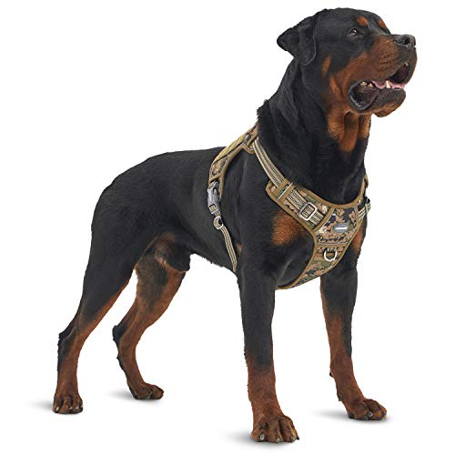 AUROTH Tactical Dog Harness for Large Dogs No Pull Adjustable Pet Harness Reflective K9 Working...