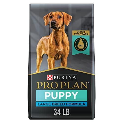 Purina Pro Plan Large Breed Dry Puppy Food, Chicken and Rice Formula - 34 lb. Bag