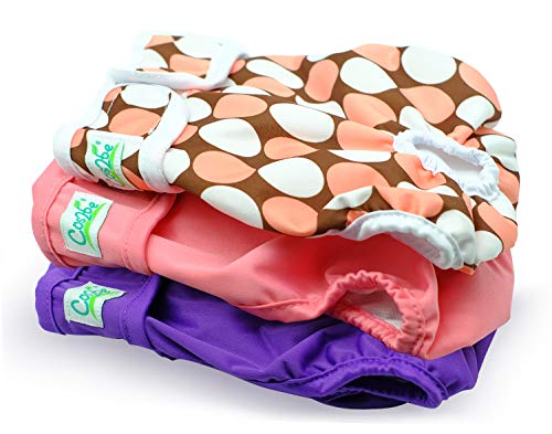 Cos2be Female Dogs Diapers Washable Reusable Wraps,Soft & Comfortable Diapers for Small to Middle...