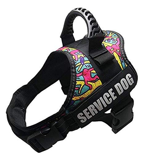 GOLDBELL Service Dog Harness for Service Dogs,Soft Lining Padded Dog Training Vest with Reflective...