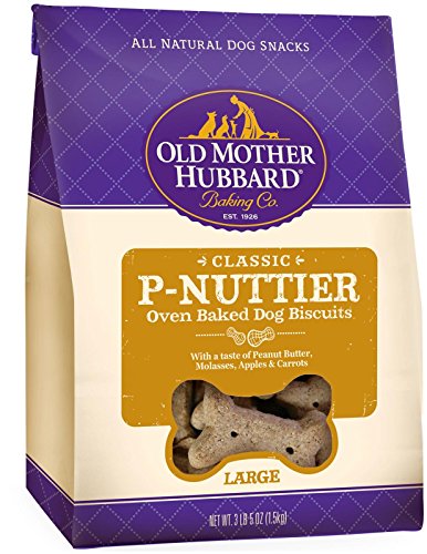 Old Mother Hubbard by Wellness Classic P-Nuttier Natural Dog Treats, Crunchy Oven-Baked Biscuits,...