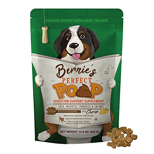 Perfect Poop Digestion & General Health Supplement for Dogs: Fiber, Prebiotics, Probiotics & Enzymes...
