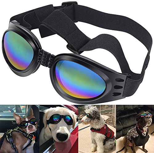 Large Dog Sunglasses Waterproof Sun Rays Protection Adjustable Pet Goggles Namsan Dog Goggles 