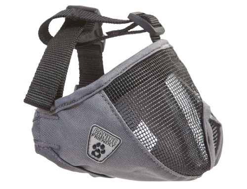 Canine Friendly Short Snout Dog Muzzle, Medium, Charcoal