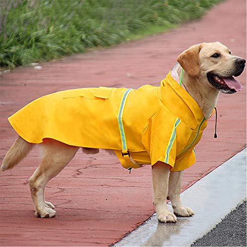 okdeals Dog Raincoat Leisure Waterproof,Dog Poncho with Hood Transparent Brim,Adjustable Dog...