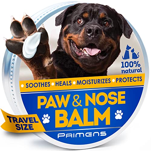 0,5 Oz Natural Dog Paw Balm, Dog Paw Protection for Hot Pavement, Dog Paw Wax for Dry Paws & Nose,...