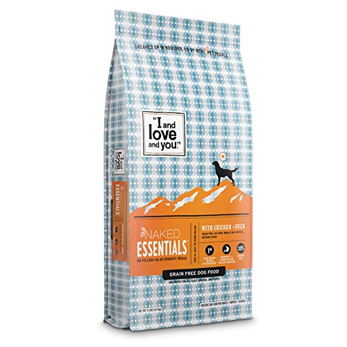'I and love and you' Naked Essentials Dry Dog Food - Natural Grain Free Kibble, Chicken + Duck,...
