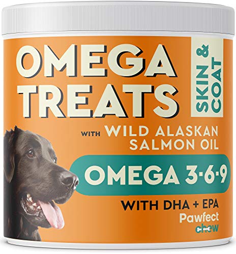 PawfectCHEW Fish Oil Omega 3 for Dogs - Allergy Relief - Joint Health - Itch Relief, Shedding - Skin...