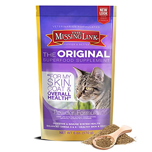 The Missing Link Original All Natural Veterinarian Formulated Superfood Cat Supplement Powder -...