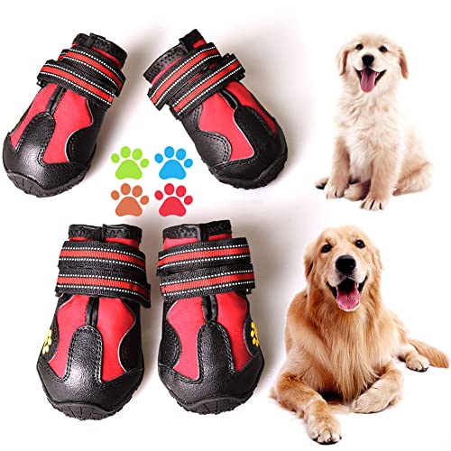 CovertSafe& Dog Boots for Dogs Non-Slip, Waterproof Dog Booties for Outdoor, Dog Shoes for Medium to...