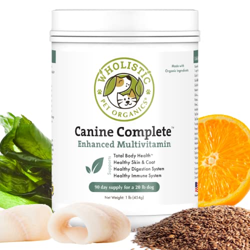 Wholistic Pet Organics: Multivitamin for Dogs Organic, Homemade Dog Food Supplement-Dog Multivitamin...