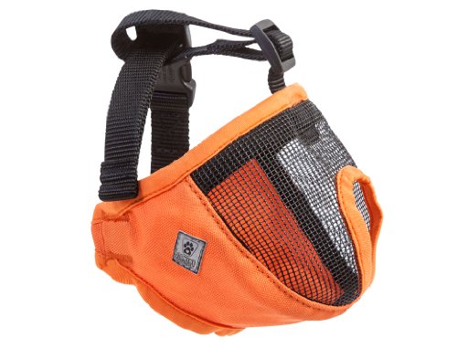 Canine Friendly Short Snout Dog Muzzle, Small, Orange