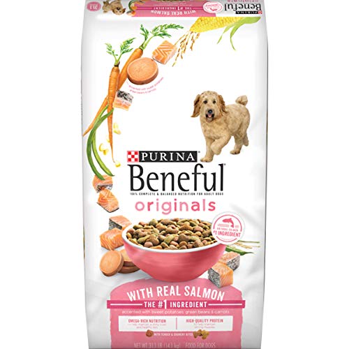 Purina Beneful Dry Dog Food, Originals Real Salmon With Sweet Potatoes, Green Beans & Carrots - 31.1...