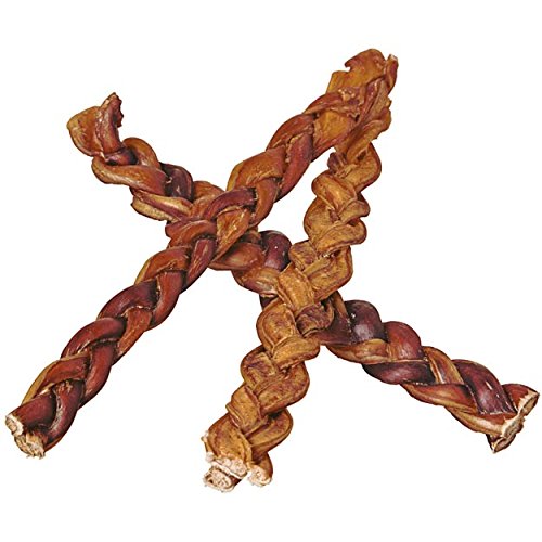 Pawstruck 12' Braided Bully Sticks for Dogs - Natural Bulk Dog Dental Treats & Healthy Chews,...