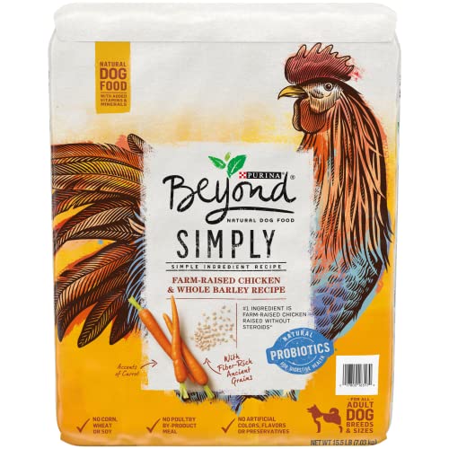 Purina Beyond Simple Ingredient, Natural Dry Dog Food, Simply Farm Raised Chicken & Whole Barley...
