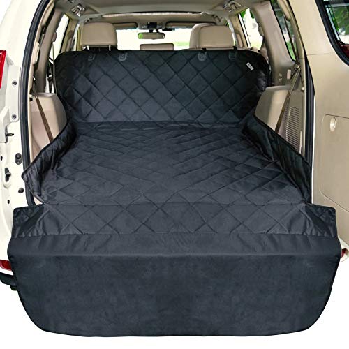 F-color SUV Cargo Liner for Dogs, Water Resistant Pet Cargo Cover Dog Seat Cover Mat for SUVs Sedans...
