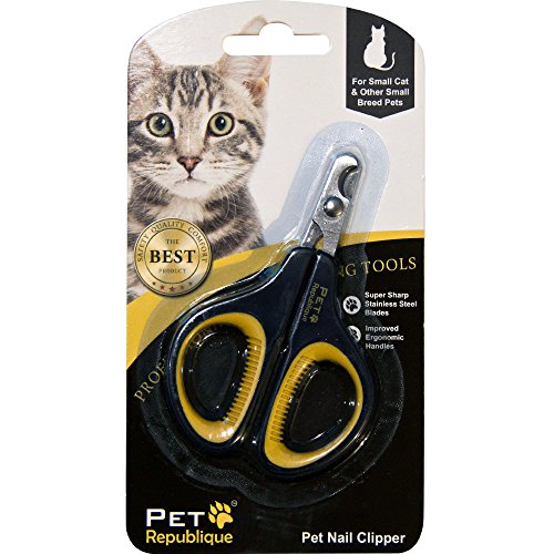 Cat Nail Clippers by Pet Republique – Professional Stainless-Steel Claw Clipper Trimmer for Cats,...