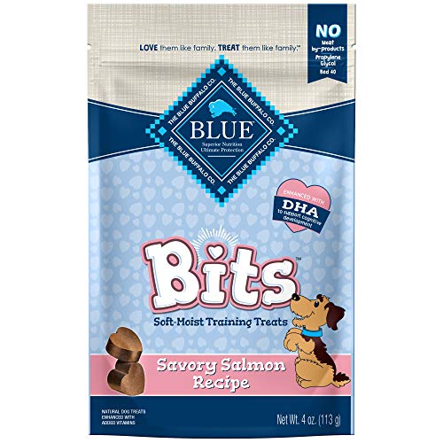Blue Buffalo BLUE Bits Natural Soft-Moist Training Dog Treats, Salmon Recipe 4-oz bag