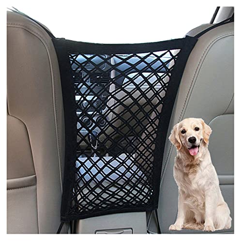 DYKESON Pet Barrier Dog Car Net Barrier with Auto Safety Mesh Organizer Baby Stretchable Storage Bag...