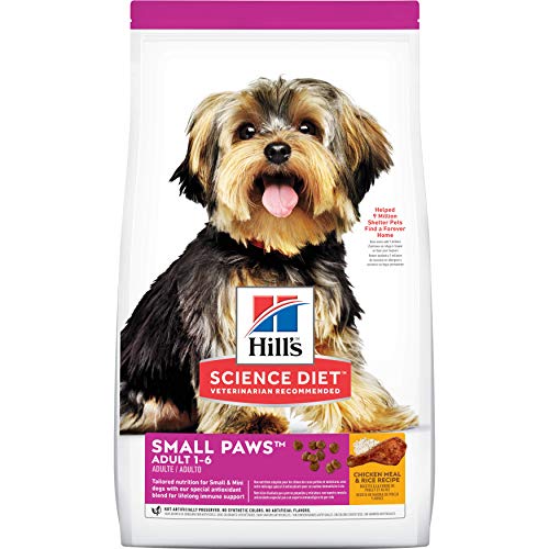 Hill's Science Diet Adult Small & Toy Breed Dry Dog Food, Chicken Meal & Rice Recipe, 15.5 lb. Bag
