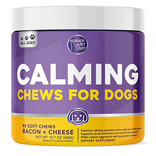 Calming Chews for Dogs | Dog Anxiety Relief Calming Chews with Chamomile & Ginger | Supports...