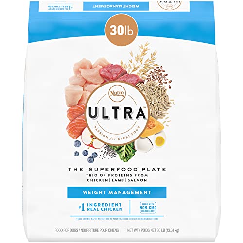 NUTRO ULTRA Adult Weight Management High Protein Natural Dry Dog Food for Weight Control with a Trio...