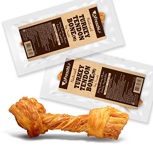 Afreschi Turkey Tendon Dog Treats for Signature Series, All Natural Human Grade Puppy Chew,...