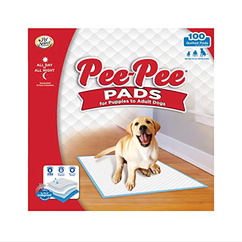 Pee-Pee Puppy Training Pee Pads 100-Count 22' x 23' Standard Size Pads