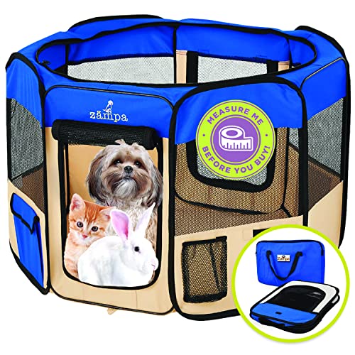 Zampa Puppy Pop Up Small 36'x36'x24' Portable Playpen for Dog and Cat, Foldable | Indoor / Outdoor...
